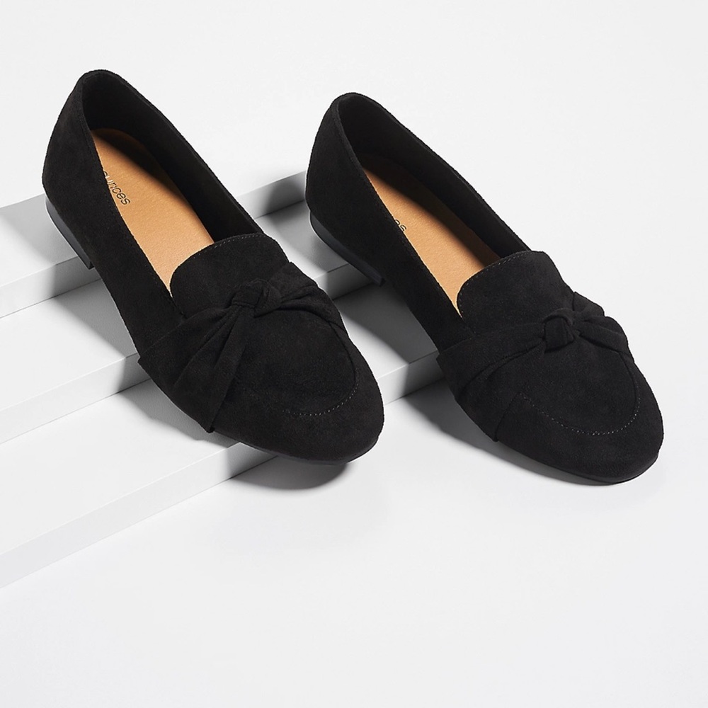 MAURICES Bianca — Black Front Knot tie Loafer/Flats.| 
Women’s (8.0 )